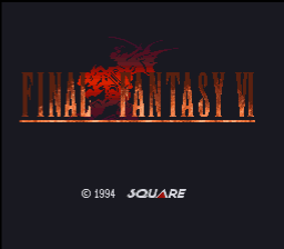 Final Fantasy VI Gold Title Screen